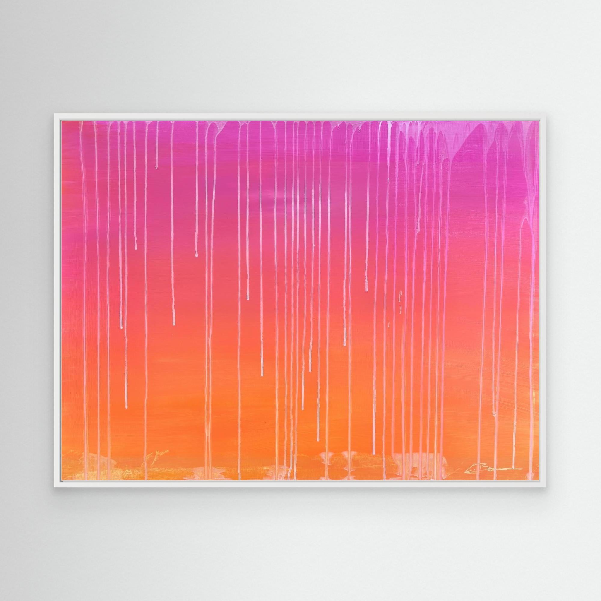 Kunstwerk "Sunset" - Premium Leinwand-Druck, limitiert auf 10 Stück