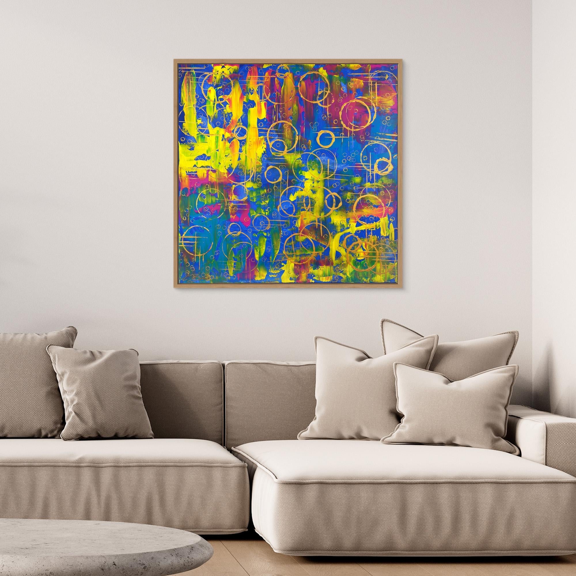 Kunstwerk "Dreaming in Bubbles" - Premium Leinwand-Druck, limitiert auf 10 Stück
