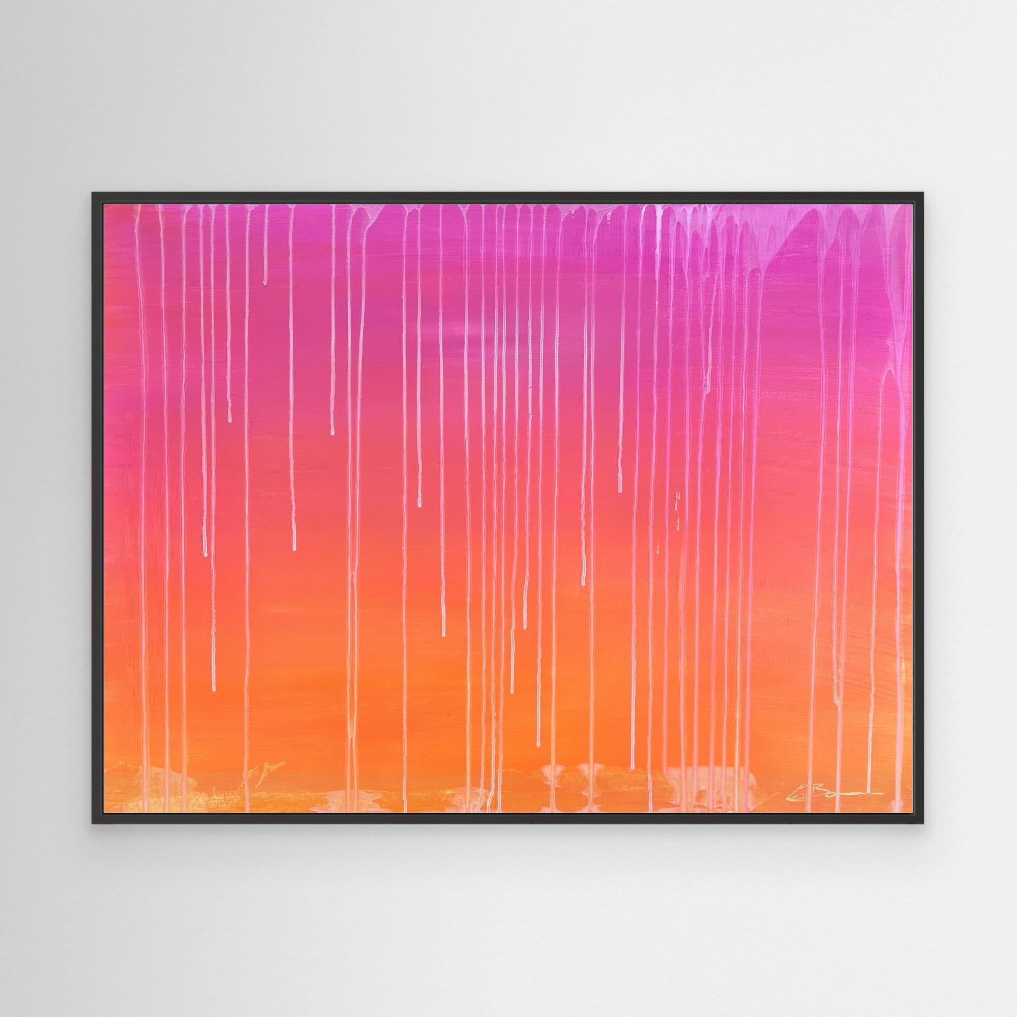 Kunstwerk "Sunset" - Premium Leinwand-Druck, limitiert auf 10 Stück