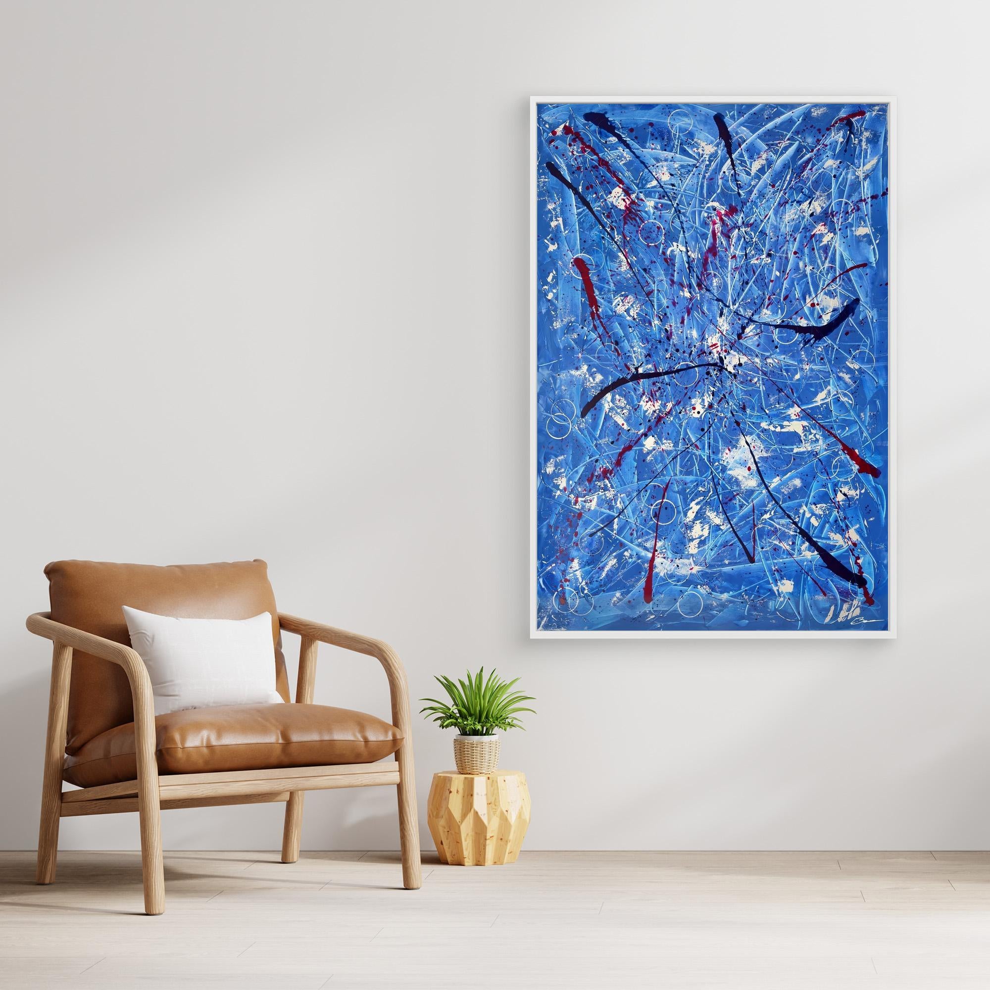 Kunstwerk "Tanz der Galaxien" - Premium Leinwand-Druck, limitiert auf 10 Stück