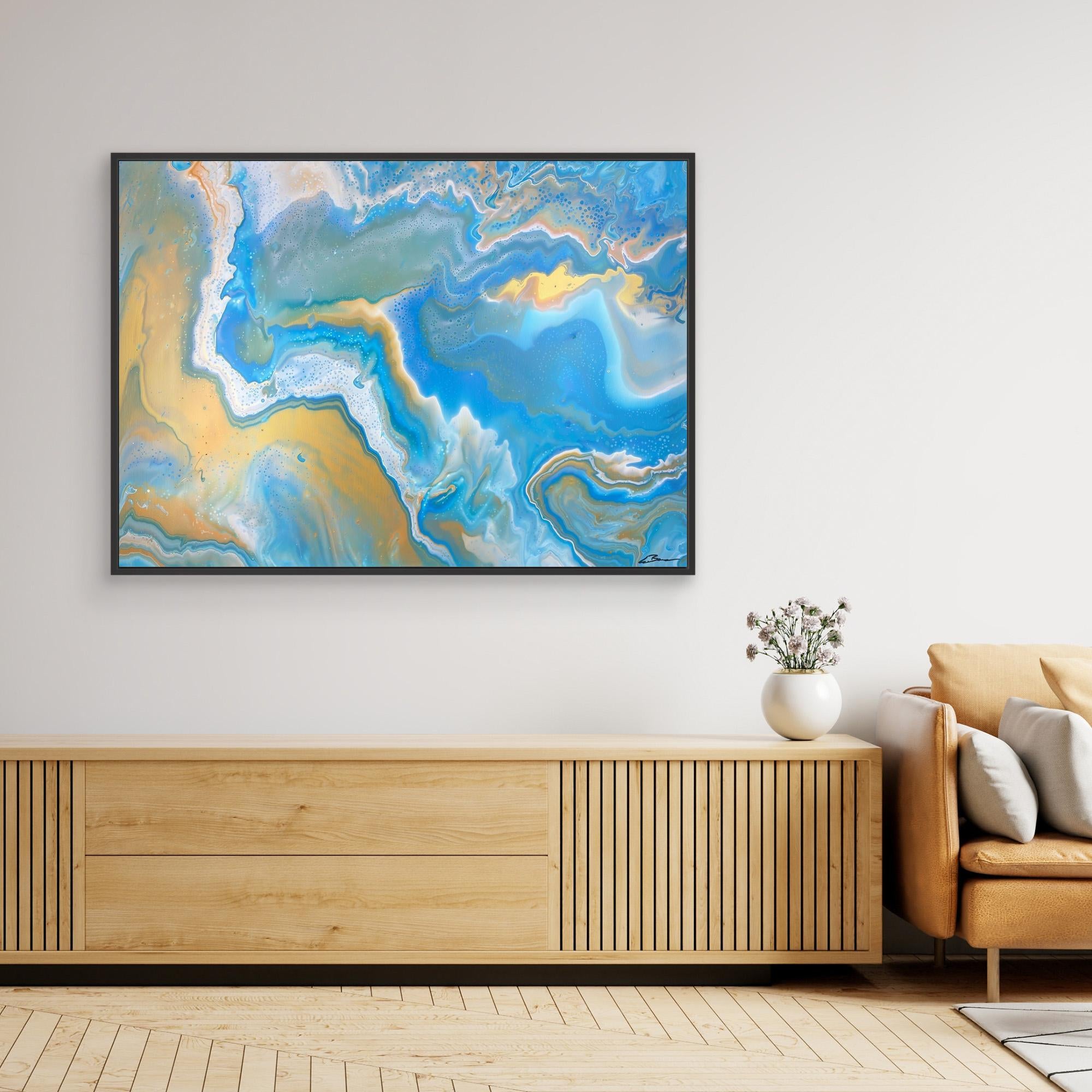 Kunstwerk "Karibik I" - Premium Leinwand-Druck, limitiert auf 10 Stück