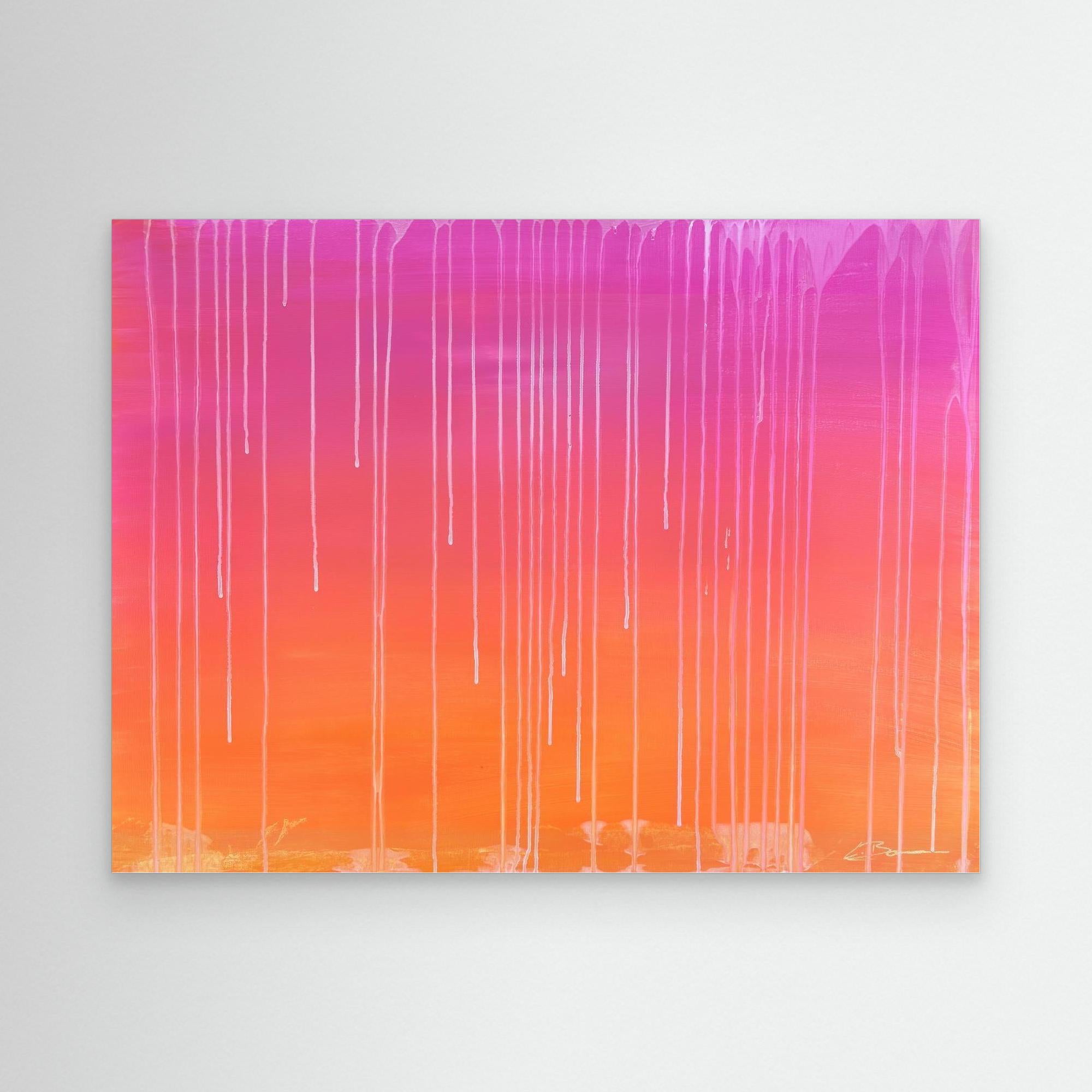 Kunstwerk "Sunset" - Premium Leinwand-Druck, limitiert auf 10 Stück