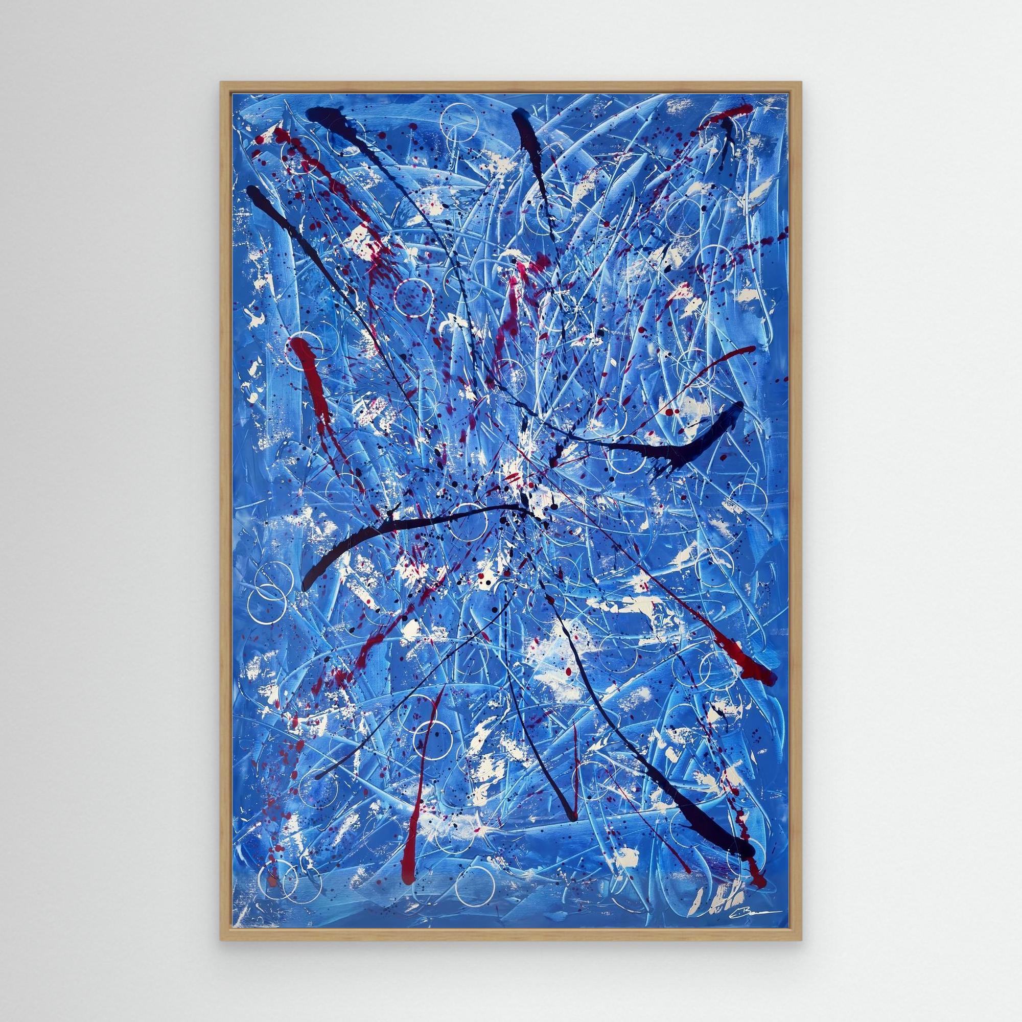 Kunstwerk "Tanz der Galaxien" - Premium Leinwand-Druck, limitiert auf 10 Stück