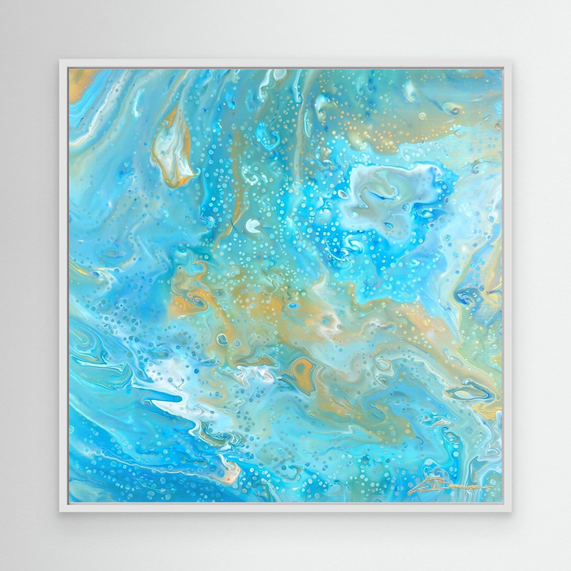 Kunstwerk "Karibik IV" - Premium Leinwand-Druck, limitiert auf 10 Stück