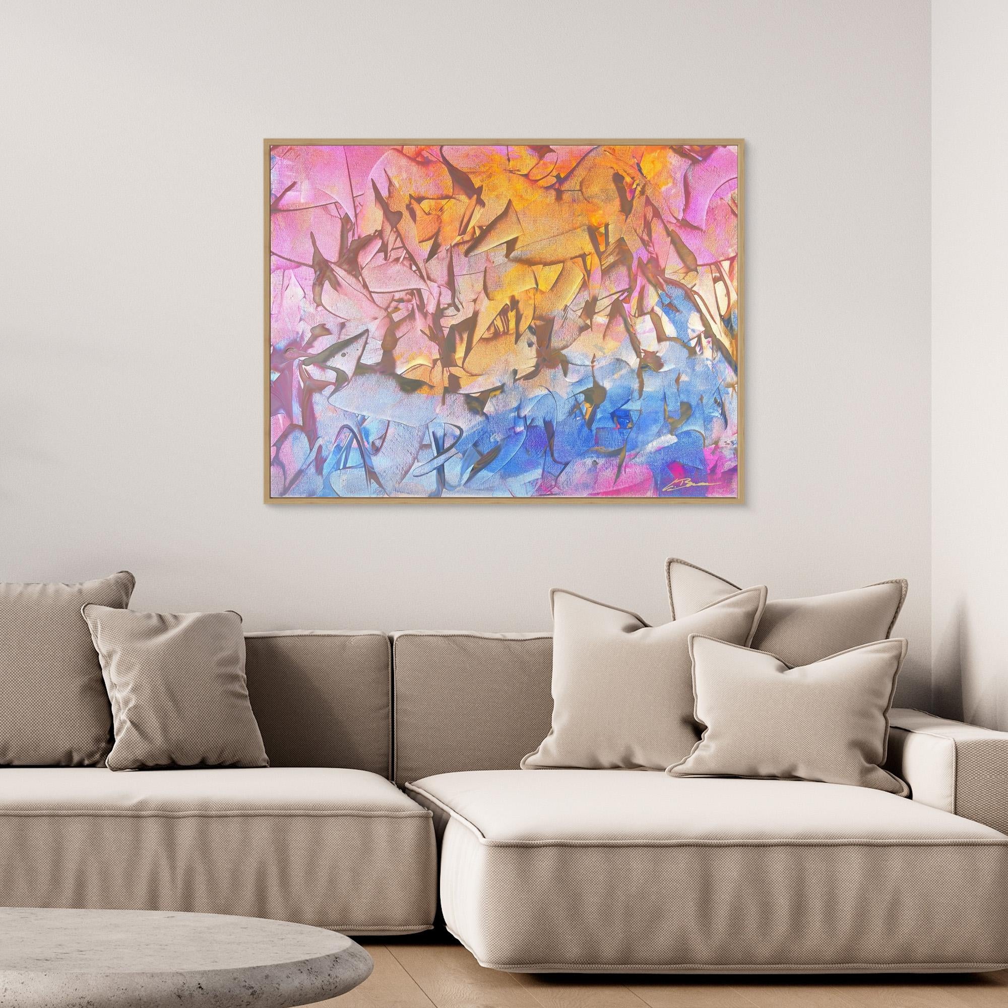 Kunstwerk "Mouse House" - Premium Leinwand-Druck, limitiert auf 10 Stück