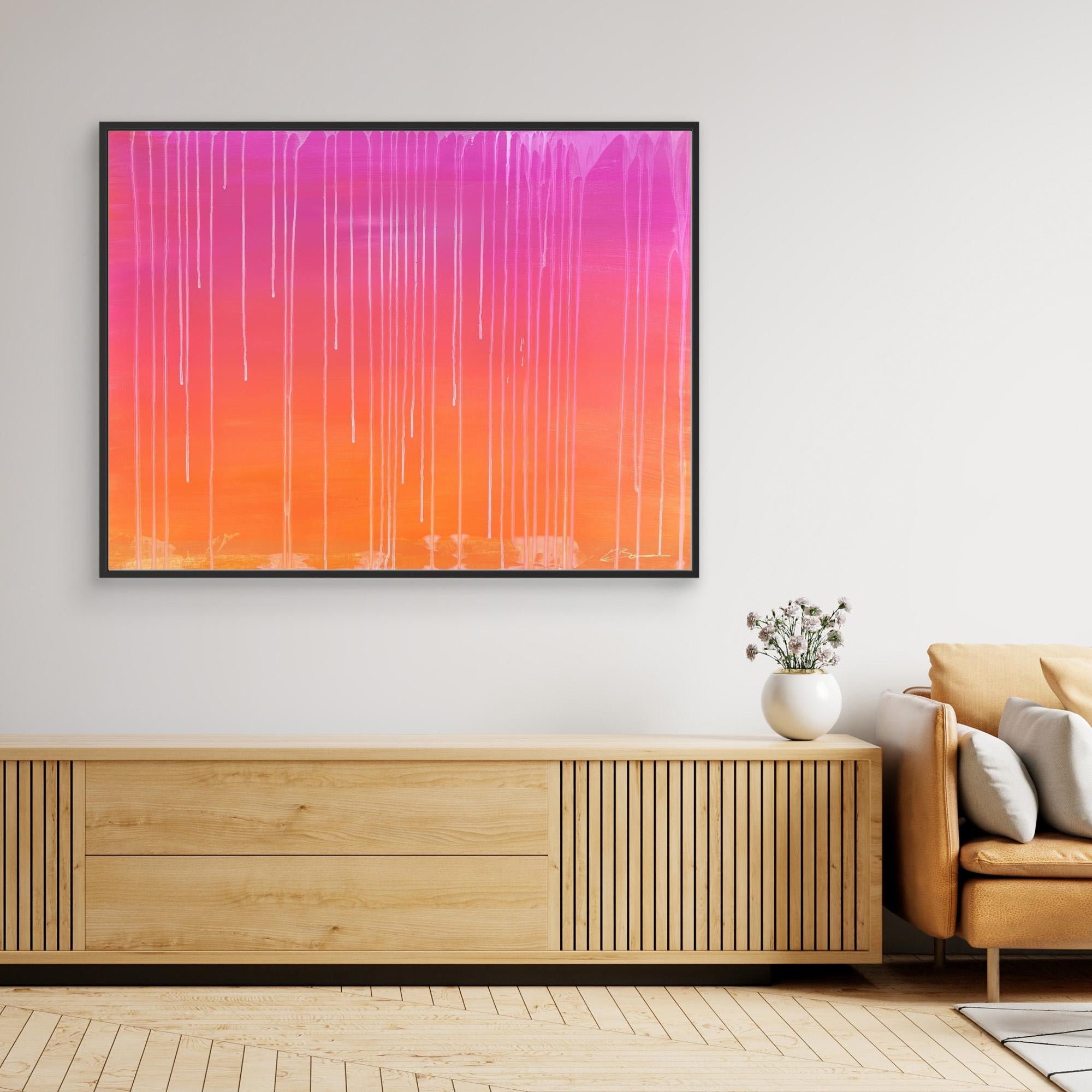 Kunstwerk "Sunset" - Premium Leinwand-Druck, limitiert auf 10 Stück