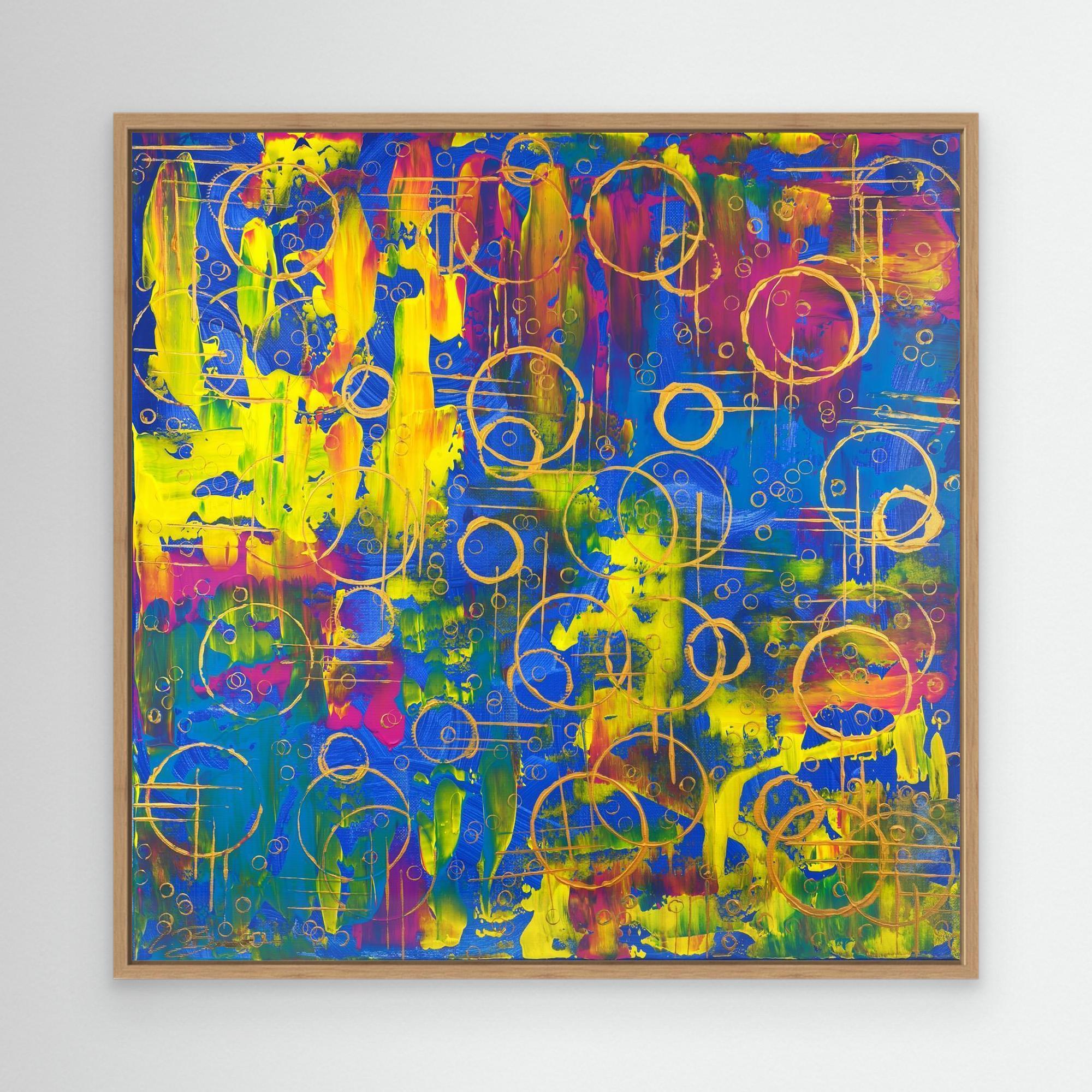 Kunstwerk "Dreaming in Bubbles" - Premium Leinwand-Druck, limitiert auf 10 Stück