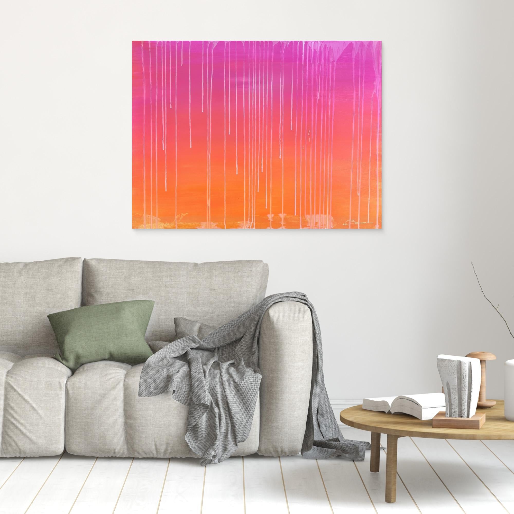 Kunstwerk "Sunset" - Premium Leinwand-Druck, limitiert auf 10 Stück