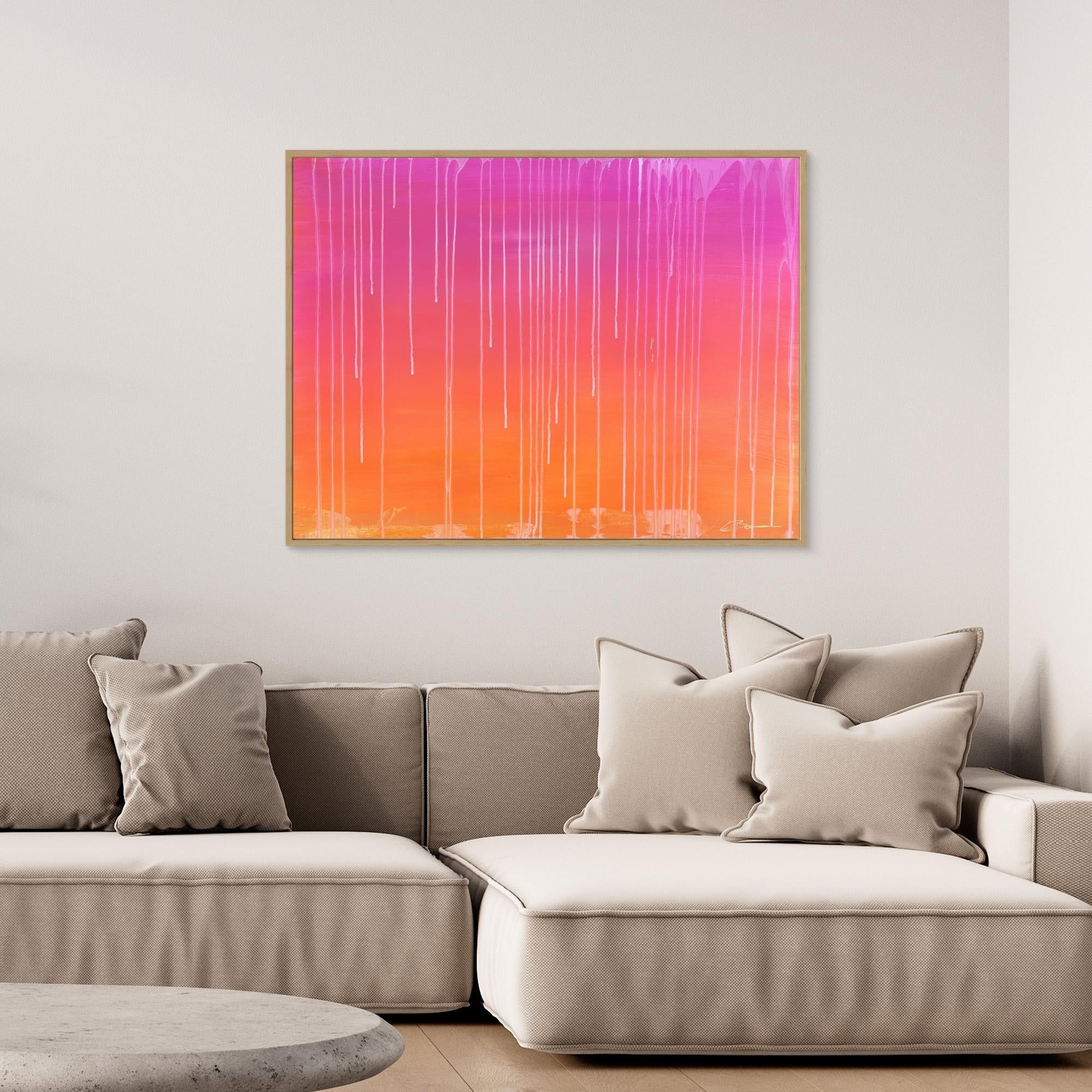Kunstwerk "Sunset" - Premium Leinwand-Druck, limitiert auf 10 Stück