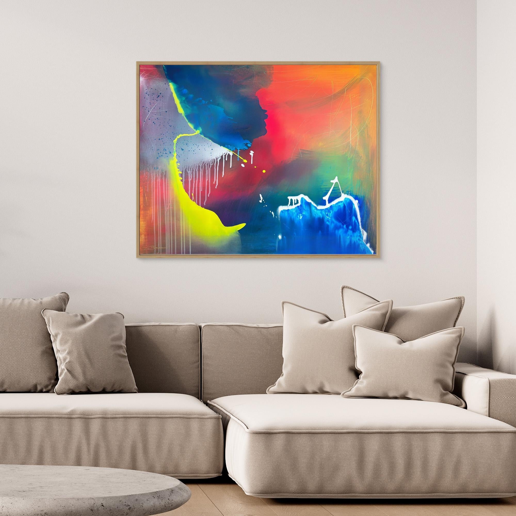 Kunstwerk "The Ozean" - Premium Leinwand-Druck, limitiert auf 10 Stück