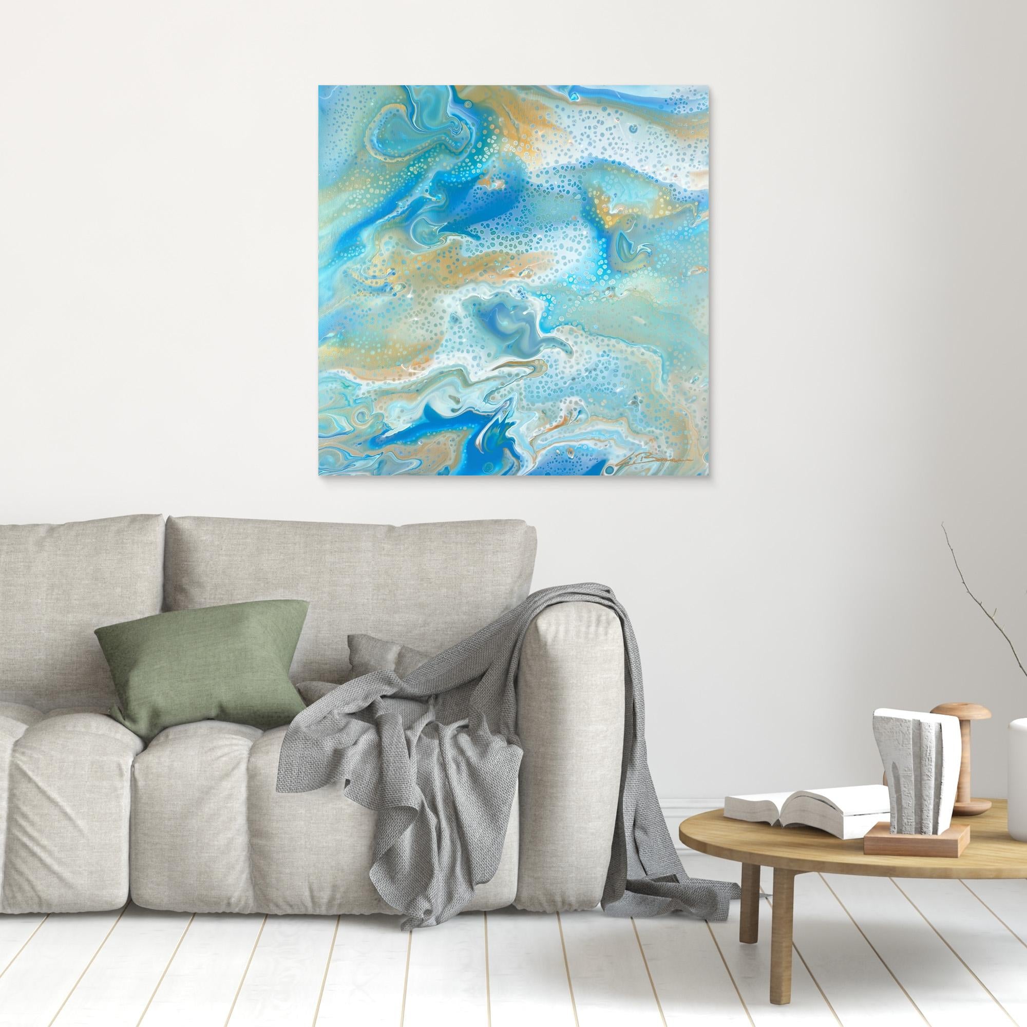 Kunstwerk "Karibik II" - Premium Leinwand-Druck, limitiert auf 10 Stück