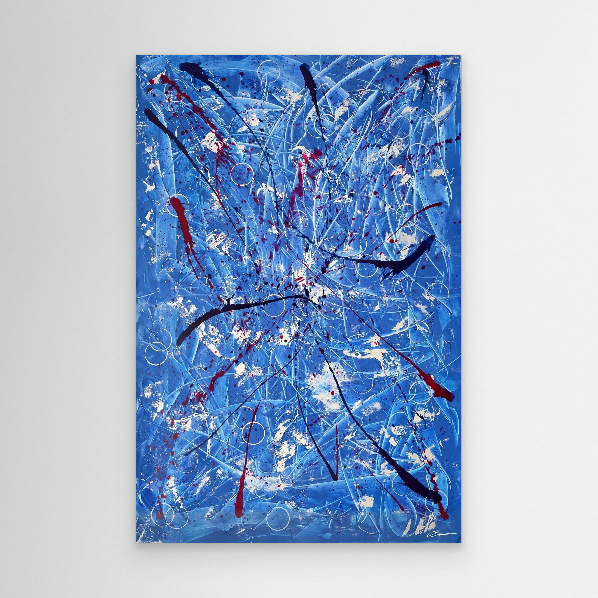 Kunstwerk "Tanz der Galaxien" - Premium Leinwand-Druck, limitiert auf 10 Stück