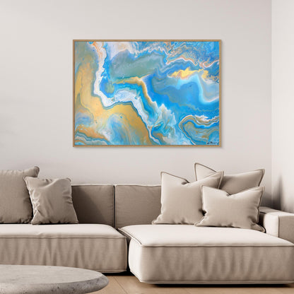 Kunstwerk &quot;Karibik I&quot; - Premium Leinwand-Druck, limitiert auf 10 Stück