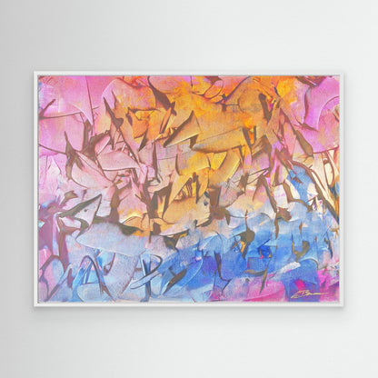 Kunstwerk &quot;Mouse House&quot; - Premium Leinwand-Druck, limitiert auf 10 Stück