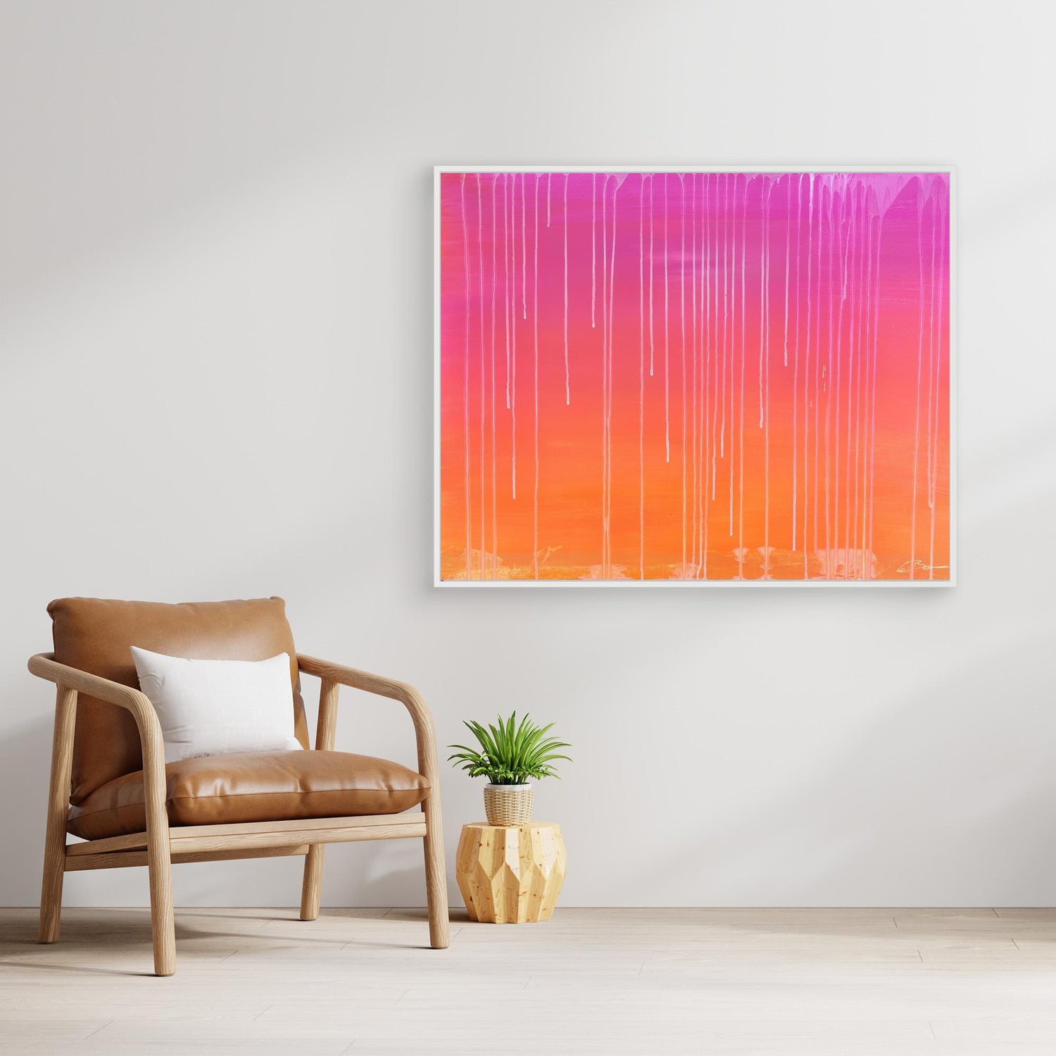 Kunstwerk &quot;Sunset&quot; - Premium Leinwand-Druck, limitiert auf 10 Stück