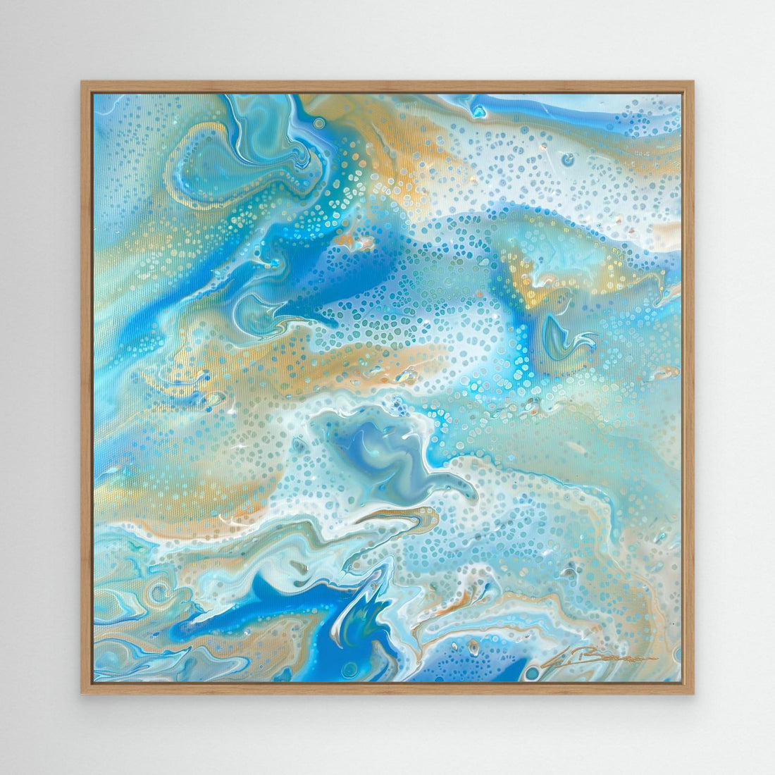 Kunstwerk &quot;Karibik II&quot; - Premium Leinwand-Druck, limitiert auf 10 Stück