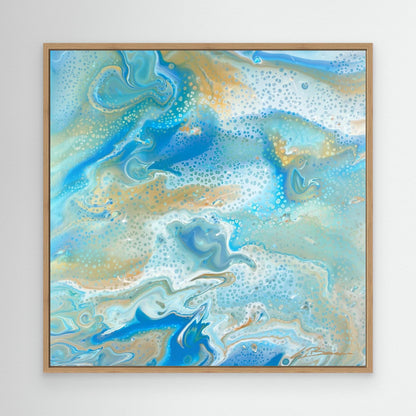 Kunstwerk &quot;Karibik II&quot; - Premium Leinwand-Druck, limitiert auf 10 Stück