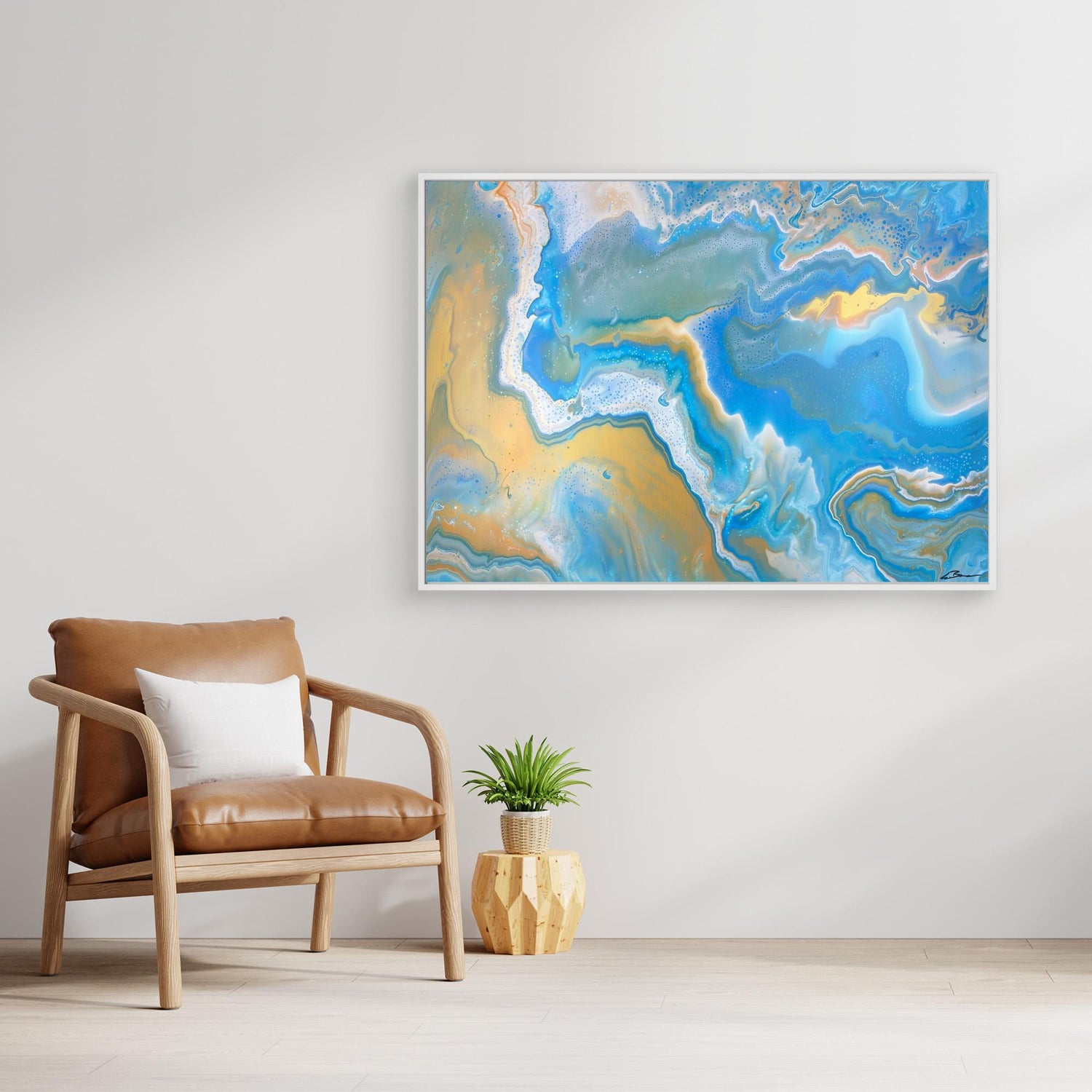 Kunstwerk &quot;Karibik I&quot; - Premium Leinwand-Druck, limitiert auf 10 Stück