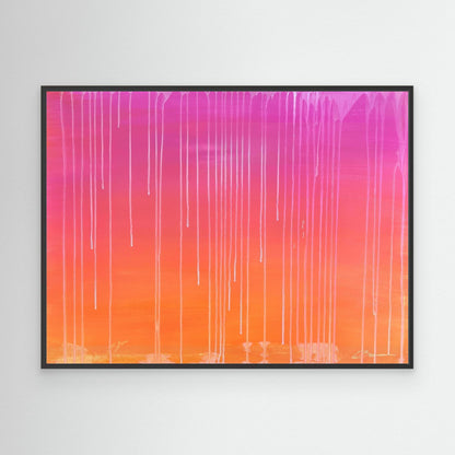 Kunstwerk &quot;Sunset&quot; - Premium Leinwand-Druck, limitiert auf 10 Stück
