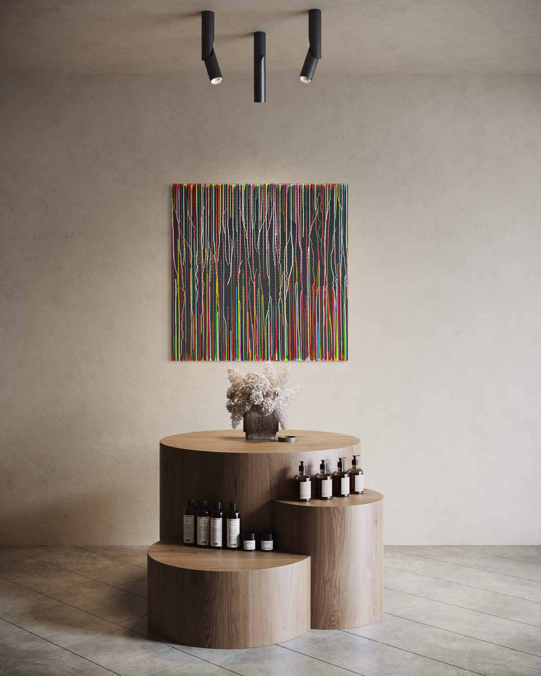 Originalkunstwerk „Lemuria VIII - Frequenzfluss der Sternennacht“