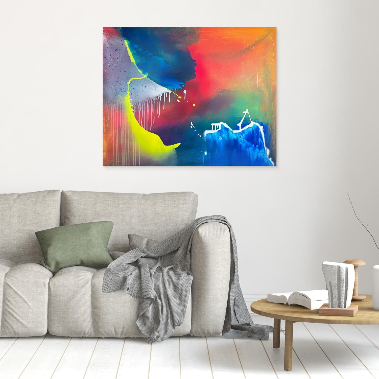 Kunstwerk &quot;The Ozean&quot; - Premium Leinwand-Druck, limitiert auf 10 Stück