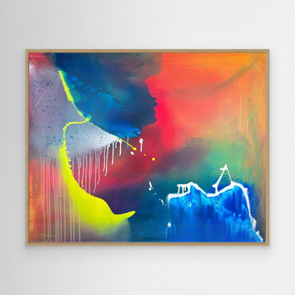 Kunstwerk &quot;The Ozean&quot; - Premium Leinwand-Druck, limitiert auf 10 Stück