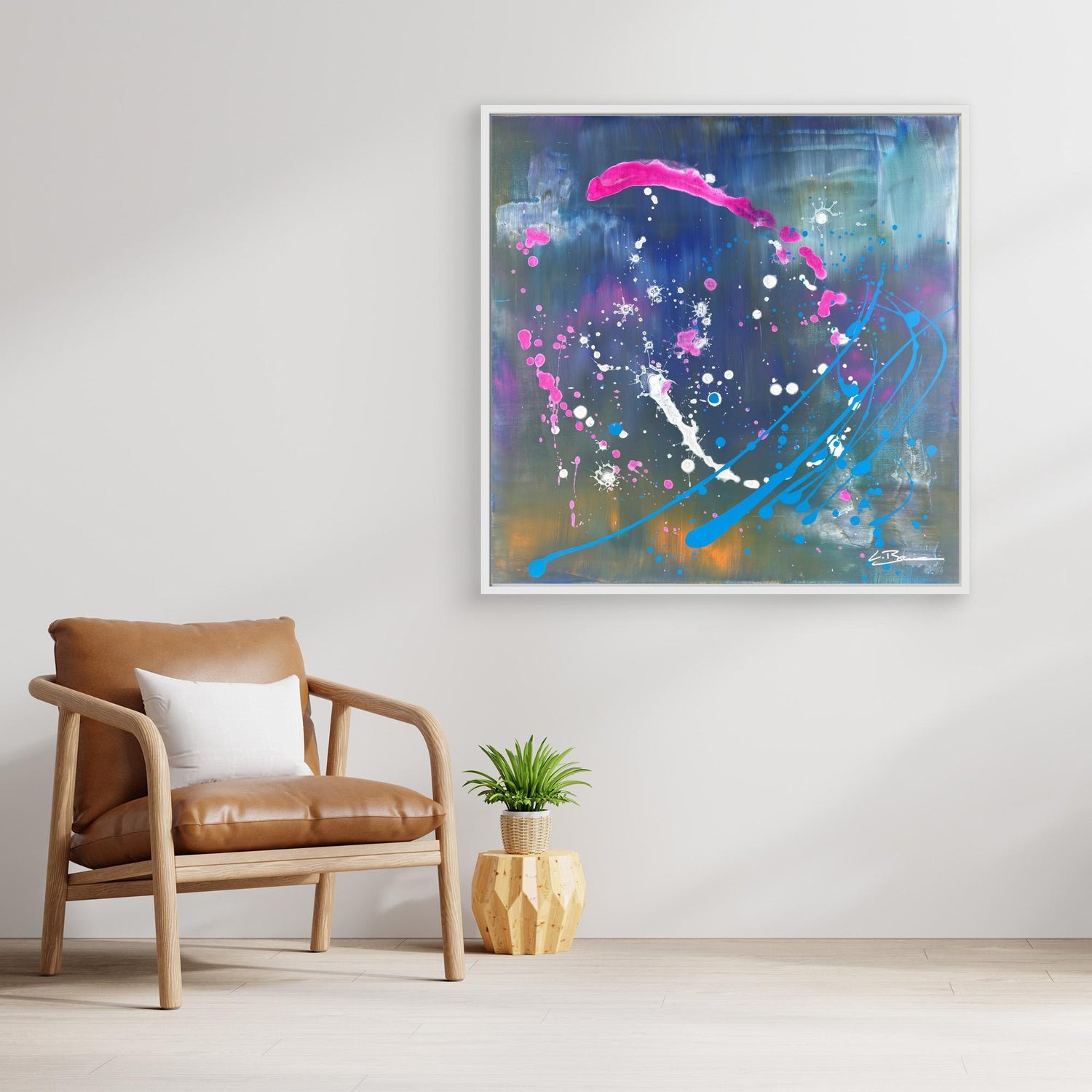 Kunstwerk &quot;Innerer Kosmos&quot; - Premium Leinwand-Druck, limitiert auf 10 Stück