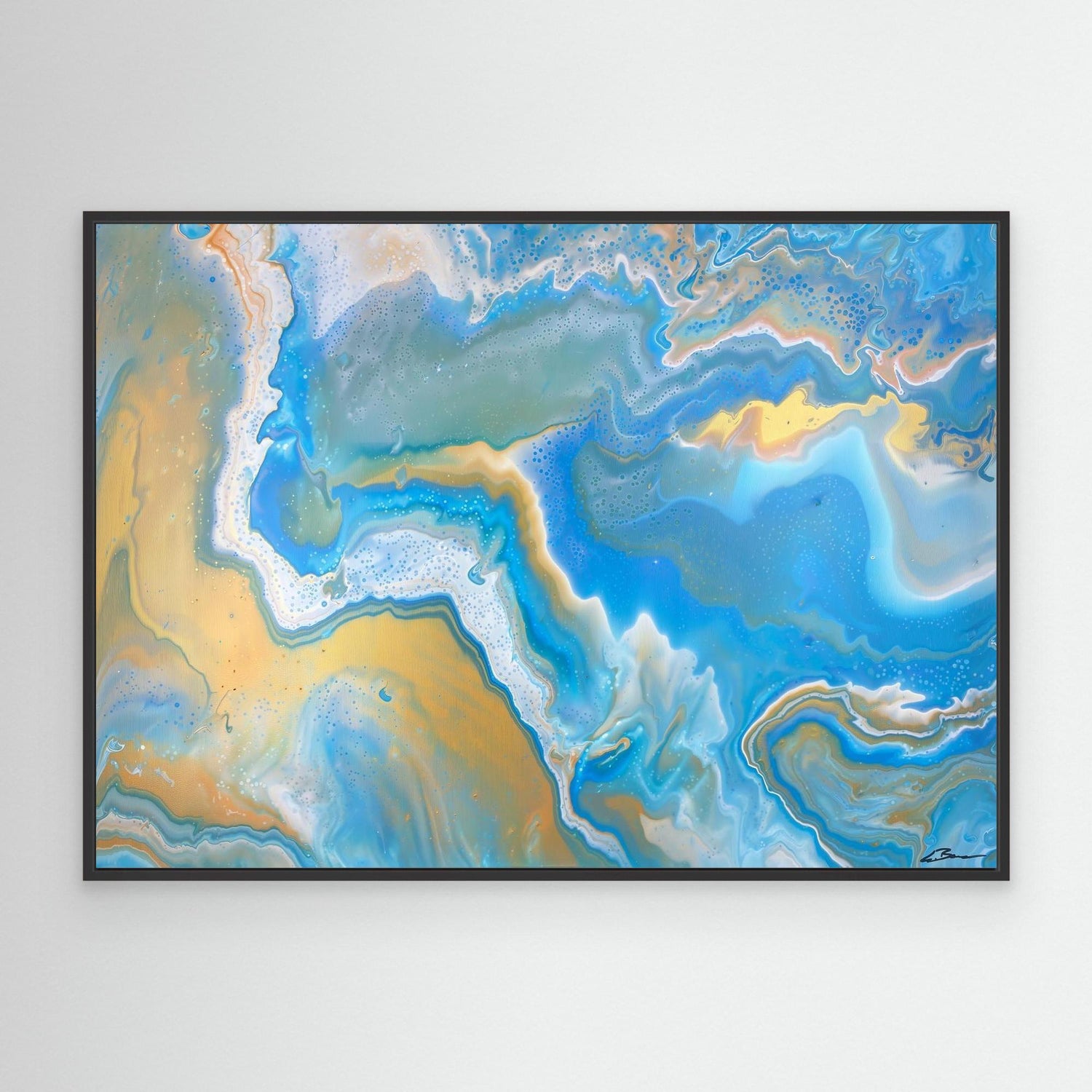 Kunstwerk &quot;Karibik I&quot; - Premium Leinwand-Druck, limitiert auf 10 Stück