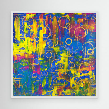 Kunstwerk &quot;Dreaming in Bubbles&quot; - Premium Leinwand-Druck, limitiert auf 10 Stück