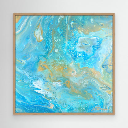 Kunstwerk &quot;Karibik IV&quot; - Premium Leinwand-Druck, limitiert auf 10 Stück