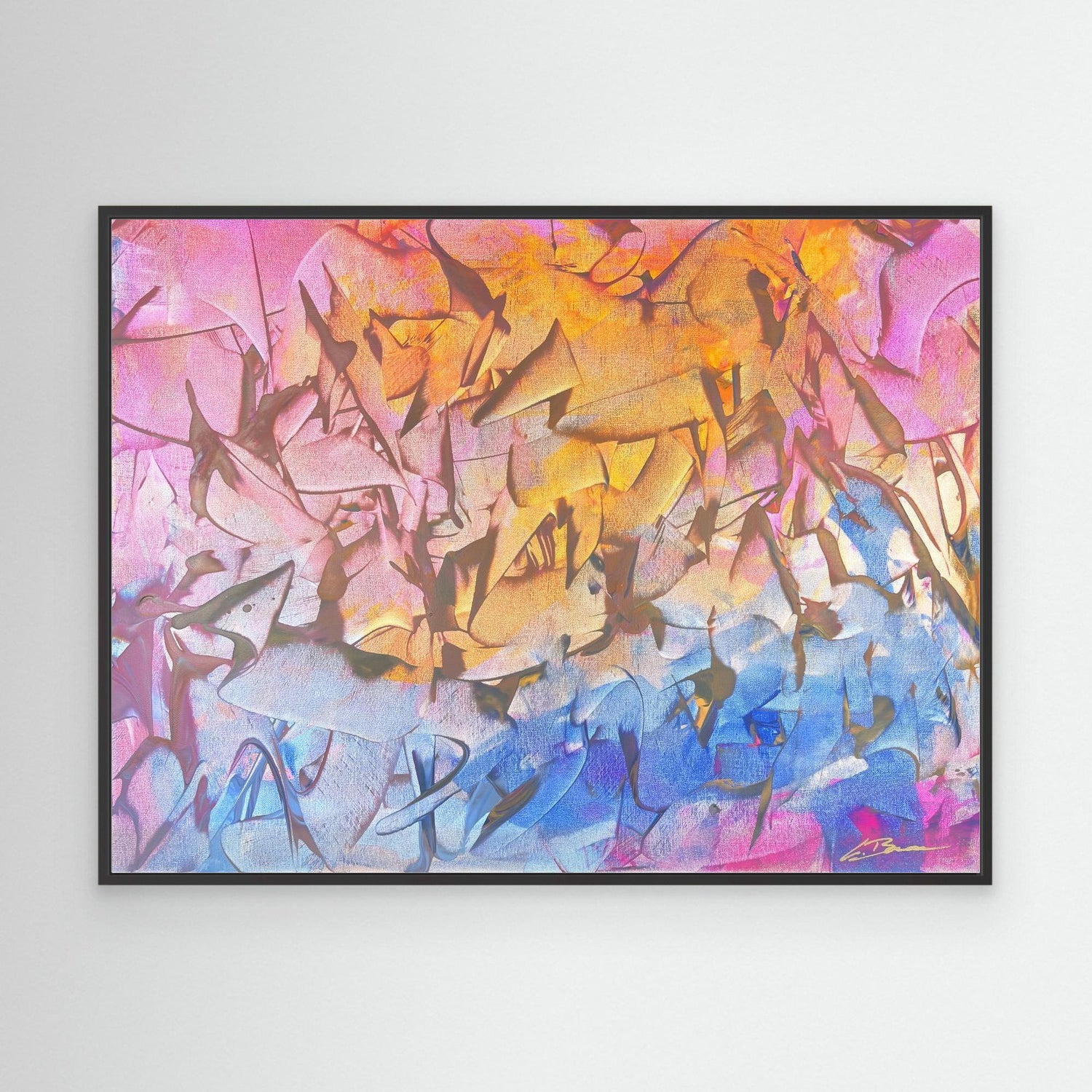 Kunstwerk &quot;Mouse House&quot; - Premium Leinwand-Druck, limitiert auf 10 Stück