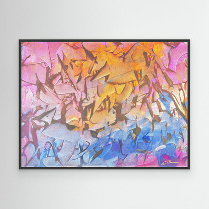 Kunstwerk &quot;Mouse House&quot; - Premium Leinwand-Druck, limitiert auf 10 Stück