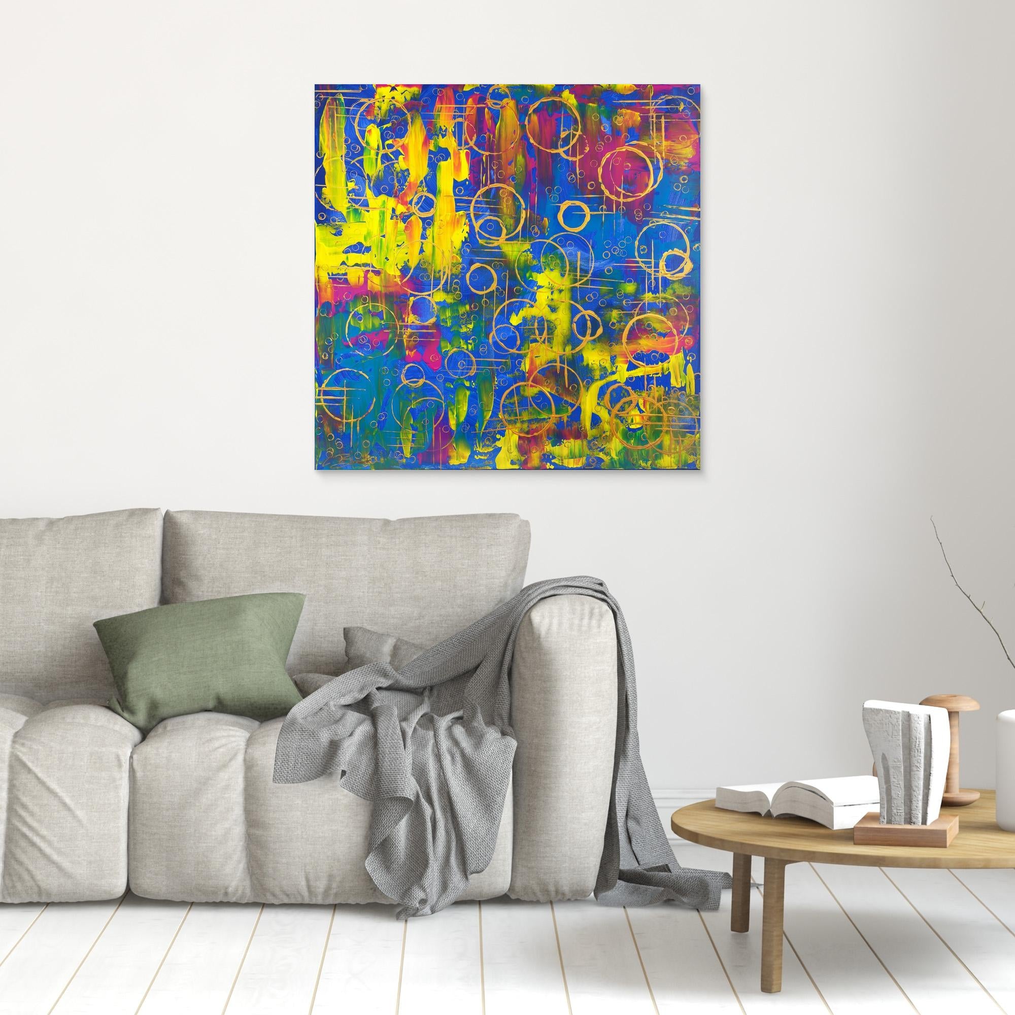 Kunstwerk &quot;Dreaming in Bubbles&quot; - Premium Leinwand-Druck, limitiert auf 10 Stück
