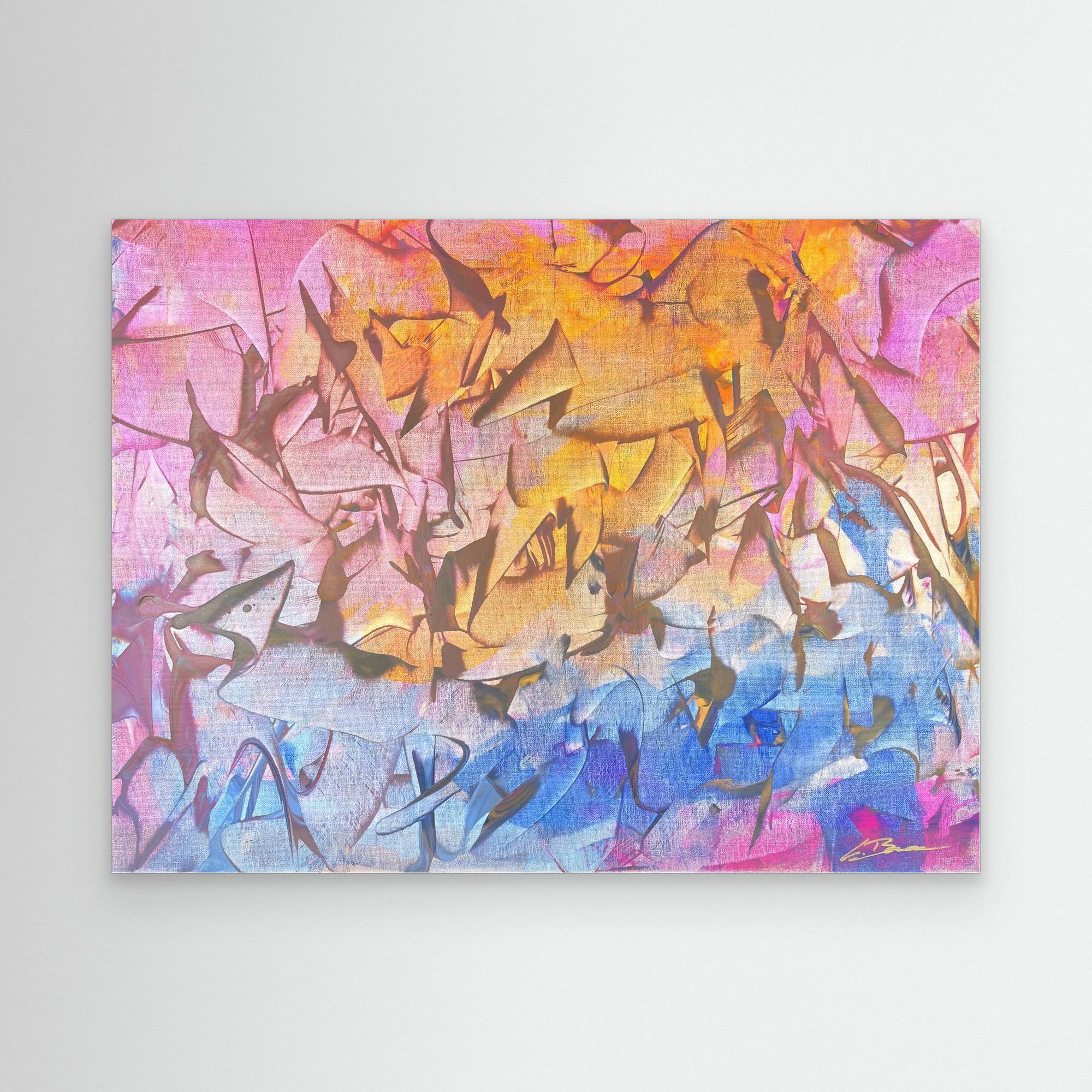 Kunstwerk &quot;Mouse House&quot; - Premium Leinwand-Druck, limitiert auf 10 Stück