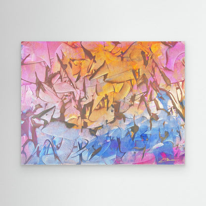 Kunstwerk &quot;Mouse House&quot; - Premium Leinwand-Druck, limitiert auf 10 Stück