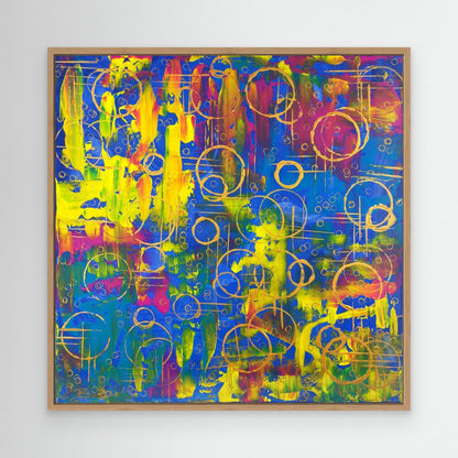 Kunstwerk &quot;Dreaming in Bubbles&quot; - Premium Leinwand-Druck, limitiert auf 10 Stück