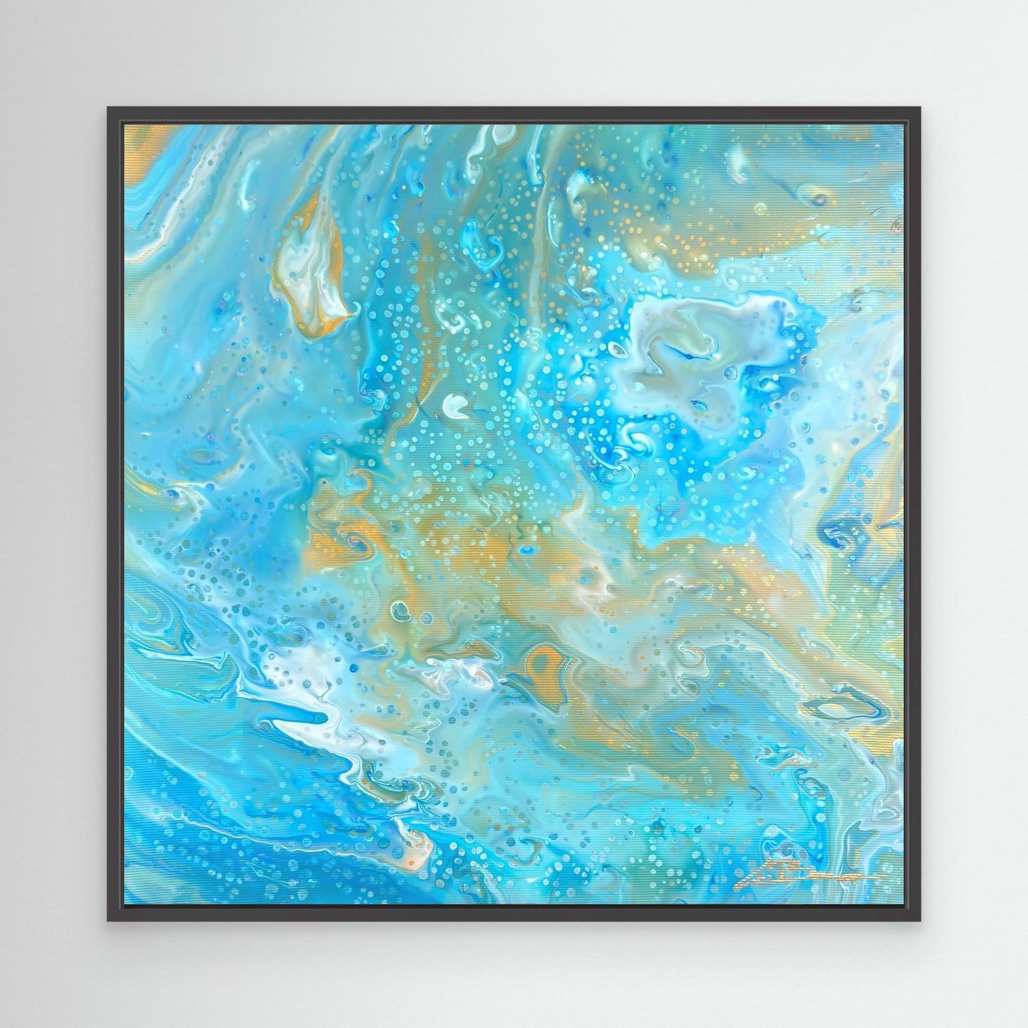 Kunstwerk &quot;Karibik IV&quot; - Premium Leinwand-Druck, limitiert auf 10 Stück