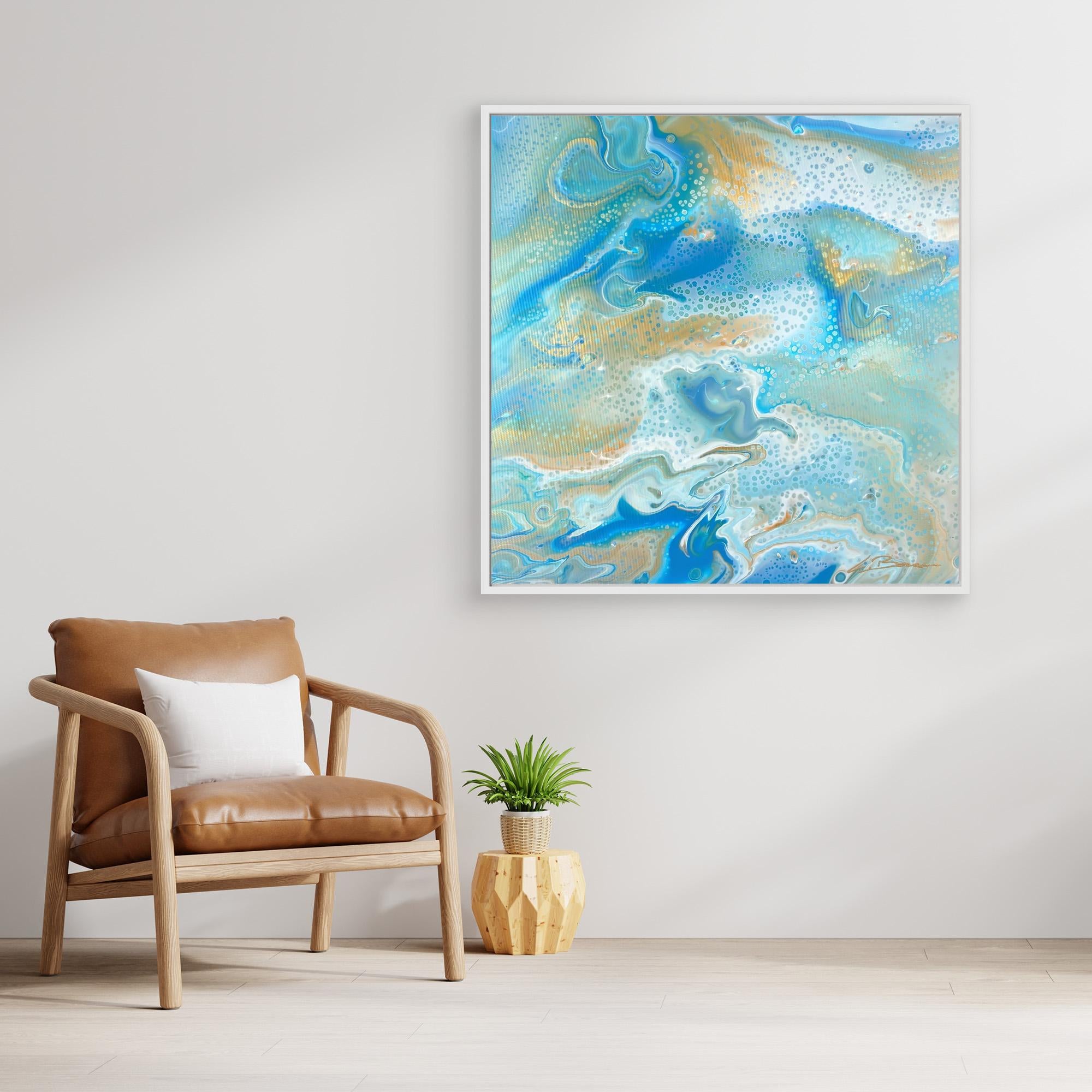 Kunstwerk &quot;Karibik II&quot; - Premium Leinwand-Druck, limitiert auf 10 Stück