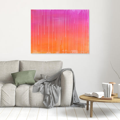 Kunstwerk &quot;Sunset&quot; - Premium Leinwand-Druck, limitiert auf 10 Stück