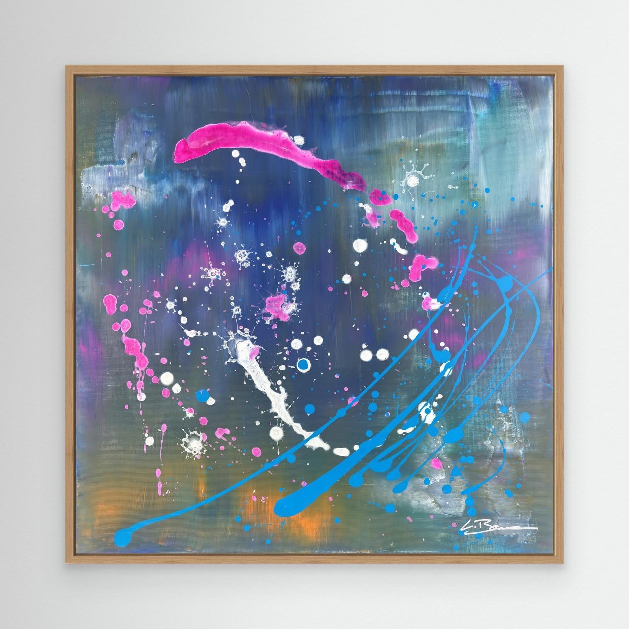 Kunstwerk &quot;Innerer Kosmos&quot; - Premium Leinwand-Druck, limitiert auf 10 Stück