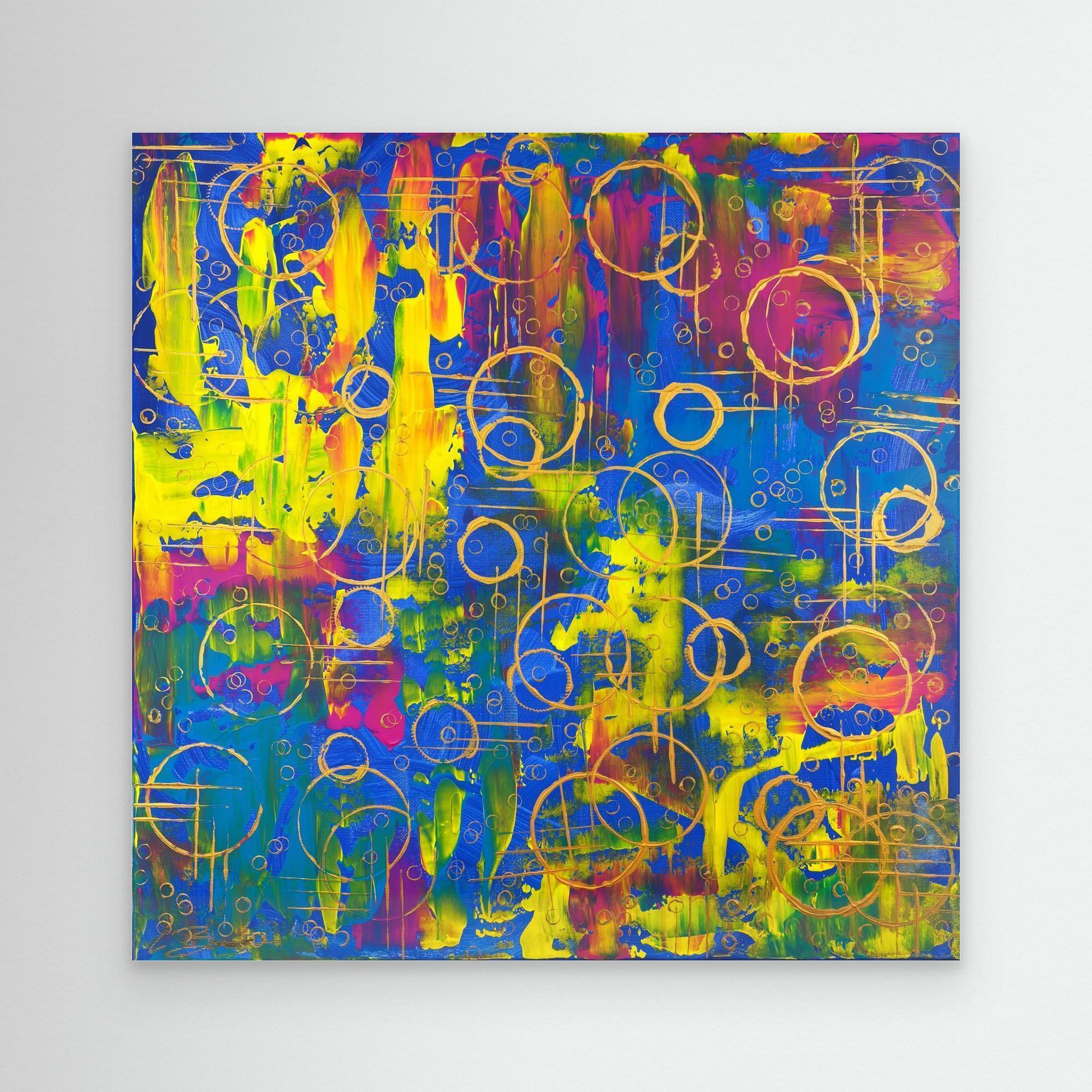 Kunstwerk &quot;Dreaming in Bubbles&quot; - Premium Leinwand-Druck, limitiert auf 10 Stück