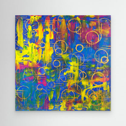 Kunstwerk &quot;Dreaming in Bubbles&quot; - Premium Leinwand-Druck, limitiert auf 10 Stück