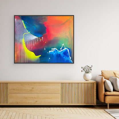 Kunstwerk &quot;The Ozean&quot; - Premium Leinwand-Druck, limitiert auf 10 Stück