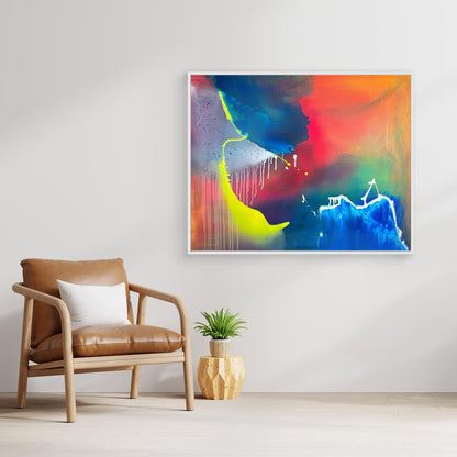 Kunstwerk &quot;The Ozean&quot; - Premium Leinwand-Druck, limitiert auf 10 Stück