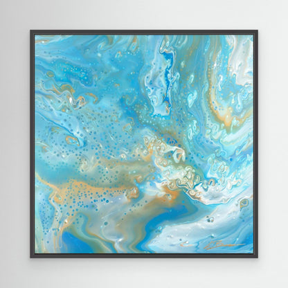 Kunstwerk &quot;Karibik IV&quot; - Premium Leinwand-Druck, limitiert auf 10 Stück