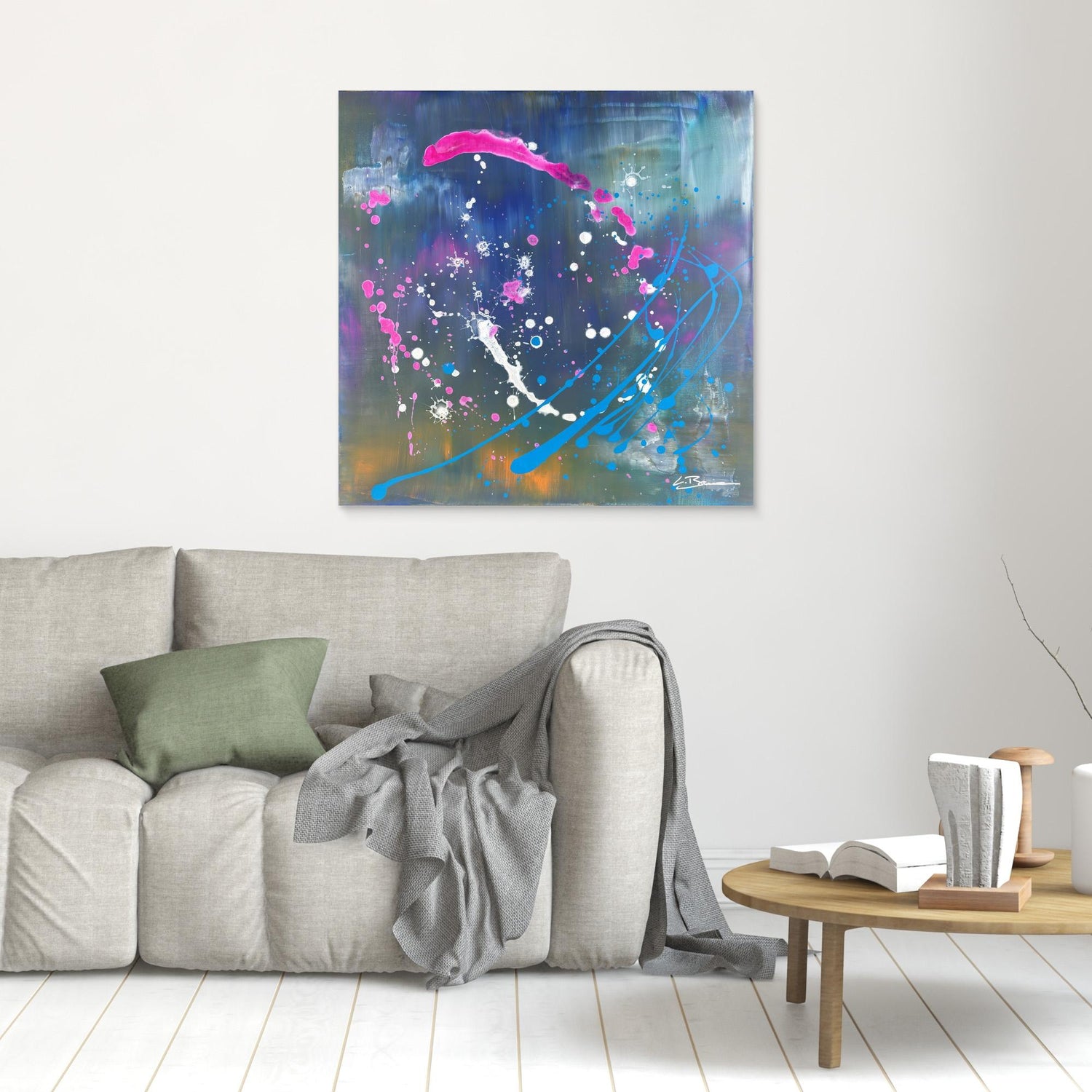 Kunstwerk &quot;Innerer Kosmos&quot; - Premium Leinwand-Druck, limitiert auf 10 Stück