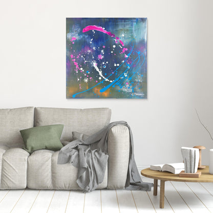 Kunstwerk &quot;Innerer Kosmos&quot; - Premium Leinwand-Druck, limitiert auf 10 Stück